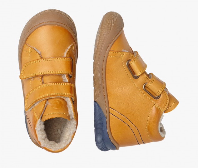 NATURINO NIREZ VL Lauflernschuh aus Nappaleder, Kürbis NATURINO NIREZ VL Lauflernschuh aus Nappaleder, Kürbis